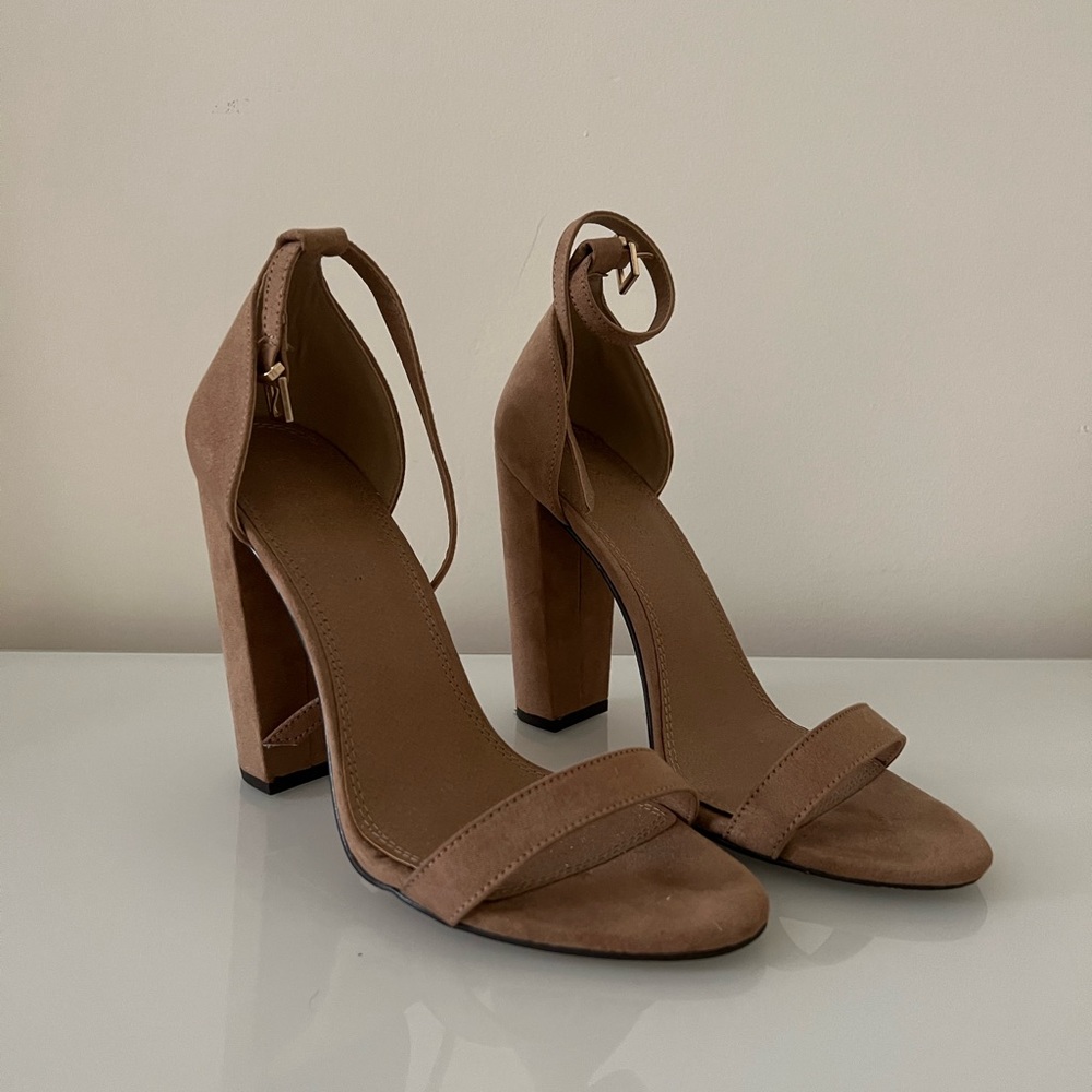 Asos Design Highball Barely There Block Heeled Sa… - image 2